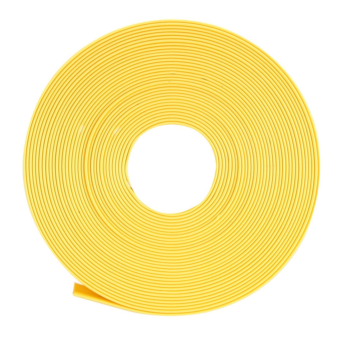 sourcing map Heat Shrink Tubing, 17mm Dia 17mm Flat Width 2:1 Heat Shrink Wrap Cable Sleeve Heat shrink Tube 5m Yellow