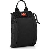 Tactical Medical Pouch Molle IFAK: First Aid Pouches Empty-Small Tactical Duty Belt Medical Bag Rip Away