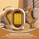 Eidoct 1200W Portable Ceramic Heater Two Modes Overheat Protection Safe Energy view 4