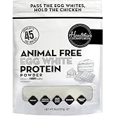 Healthier Comforts Animal-Free Egg White Protein Powder | Make Vegan Egg Omelets, Angel Food Cake, Meringue, Protein Shakes |