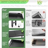 NETEL Expandable Microwave Shelf 3 Tier Stand with 8 Hooks 50kg Capacity view 4