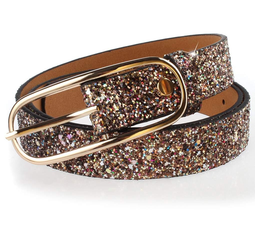 Buy Women Sequin Belts Sparkle Gold Waistband for Jeans by AMI VEIL at Amazon.in