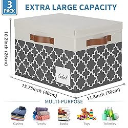 GhvyenntteS Extra Large Storage Bins with