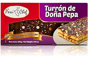 GENERIC Peru chef Turron de Dona Pepa 500 gr | Peruvian Nogat Dona Pepa 17.6 Oz