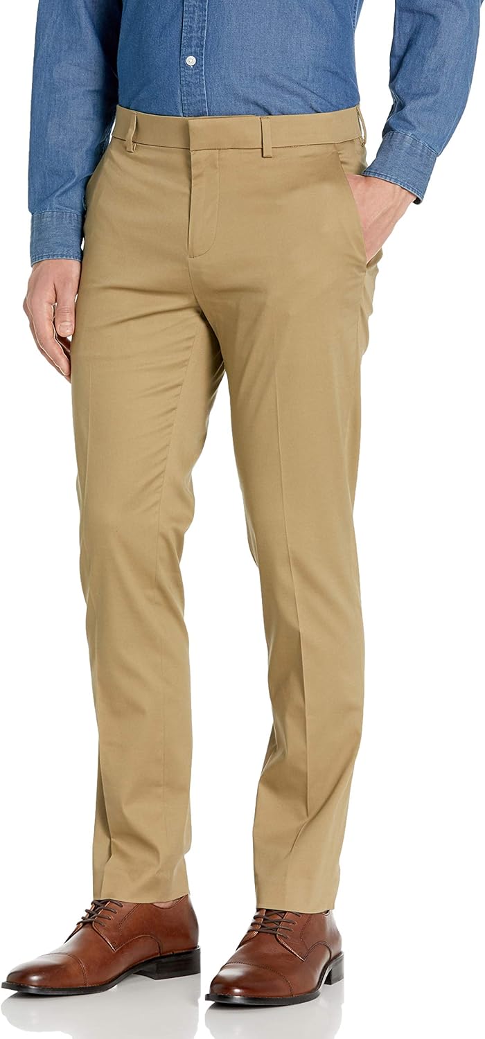 Perry Ellis Men's Slim Fit Stretch Pant at  Men’s Clothing store