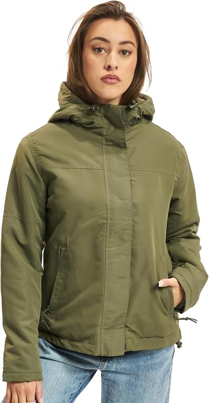 Ladies Windbreaker frontzip olive Gr. M