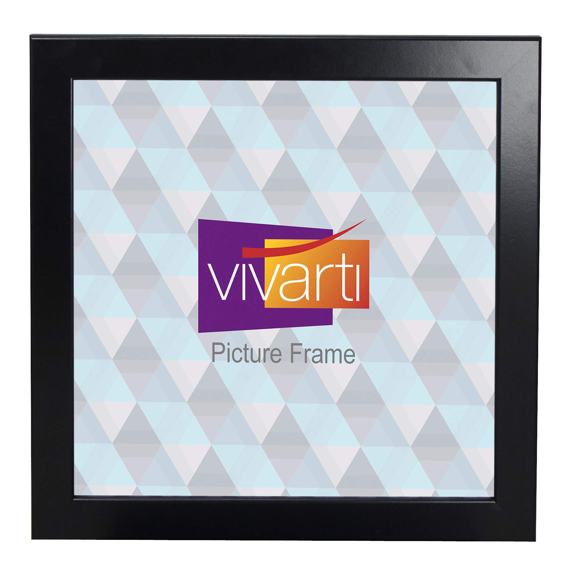 Vivarti Matt Black Picture Frame (30 x 30 cm) Portrait or Landscape Photo Frame with Clear Styrene Sheet & Wall Mounted Hook for Pictures, Posters, Decor, Certificate Frame — image 1