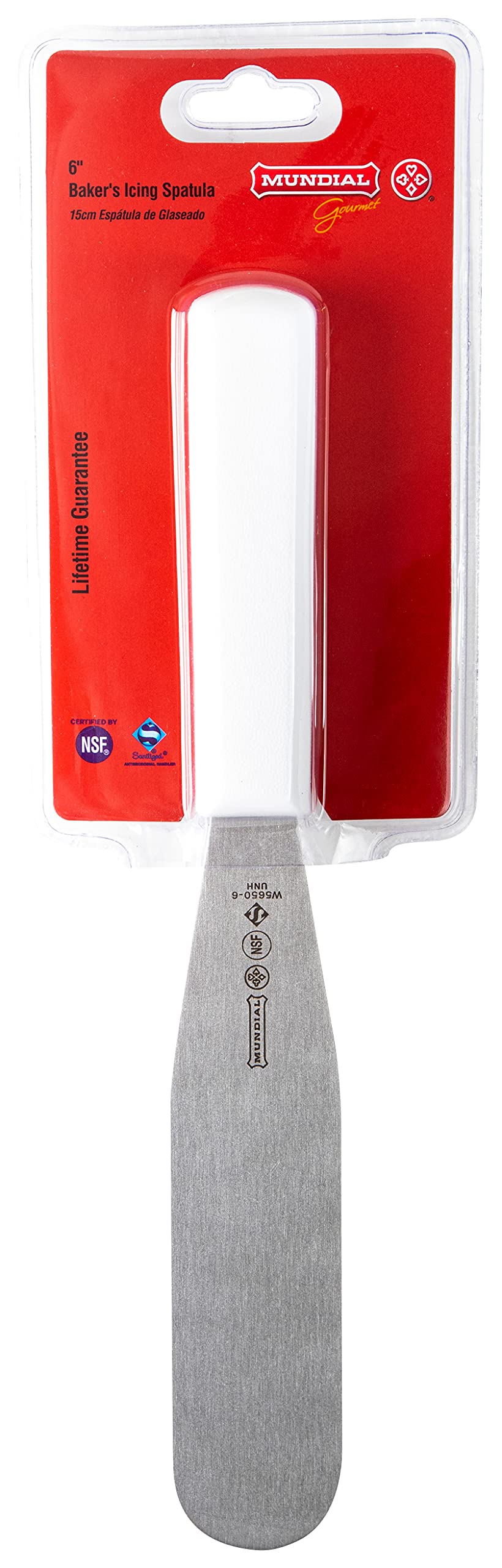 Mundial Baker's Icing Spatula, 6-Inch, White