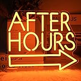 After Hours Neon Sign Bar LED Neon Lights Signs