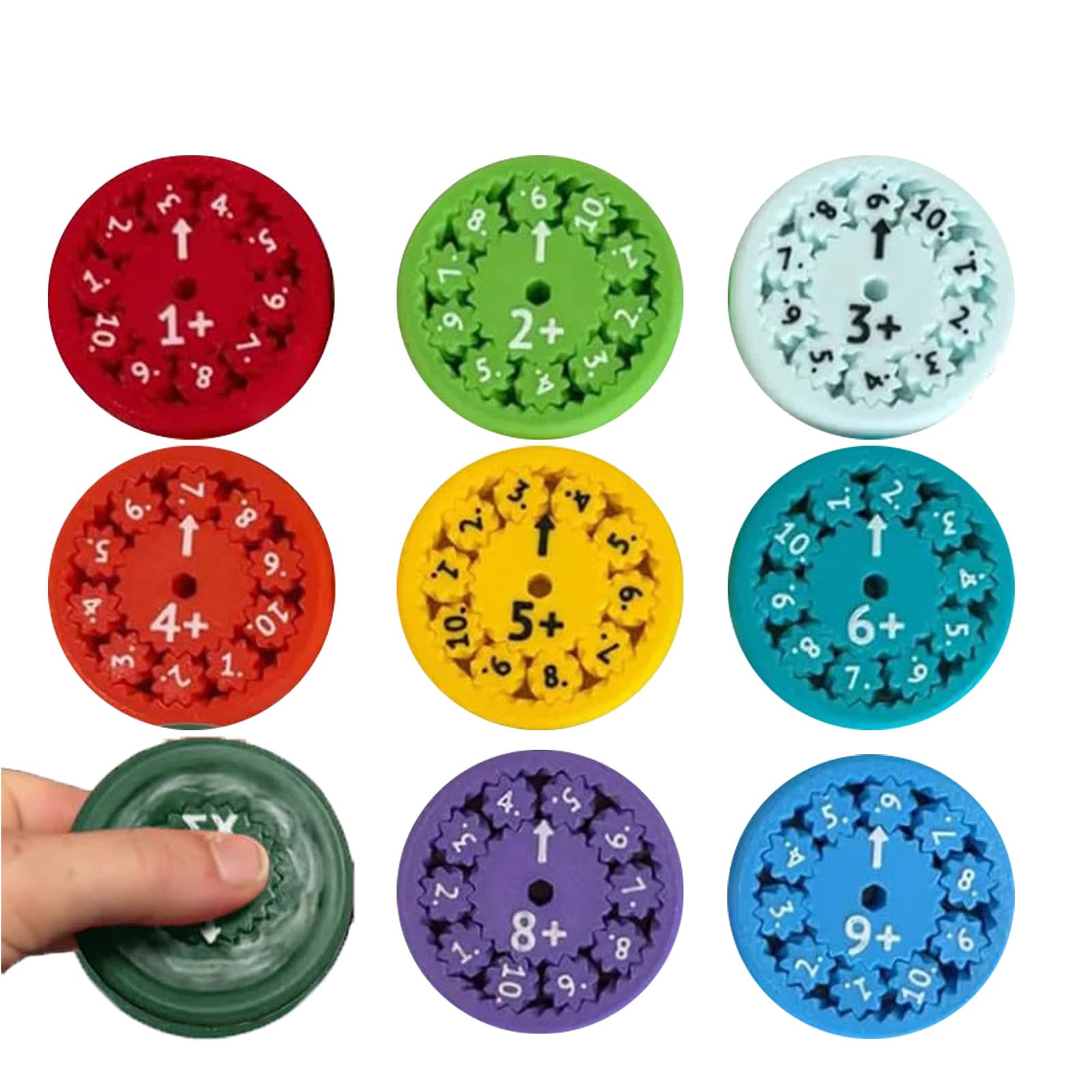 Math Fidget Spinners, Educational Math Fidget Toy Math Facts Fidget ...