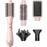 Blow Dryer Brush Set, Wavytalk Air Sculpt 5-in-1 Hot Air Brush Set, Multi Hair Styler for Salon Blowouts, Smooth Curls, Volumizing and Straightening, Sleek and Less Frizz, Pink