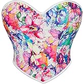 Zhitunemi Renaissance Corset Tops Bodice: Vintage Floral Corsets Bustier for Women Costumes - Renaissance costume women Party