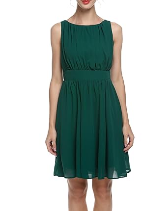 Zeagoo Damen Elegant Cocktailkleid Brautjungfernkleid Spitzenkleid Festliches Kleid Hochzeit Partykleid
