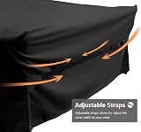 Dokon Square Garden Furniture Cover 90x90x90cm Waterproof Oxford Black view 6