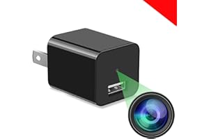 ALPHA TECH Plug-in Indoor Camera – Premium Full HD 1080P, 110° Wide View, Motion Detection – No WiFi Needed – Continuous Recording via microSD – Simple Plug-and-Go Setup for Home, Nanny & Pet Monitoring