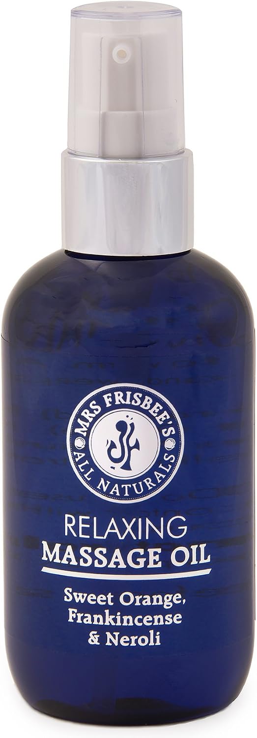 Relaxing Massage Oil/Body Oil with Neroli, Sweet Orange & Frankincense Pure Essential Oils