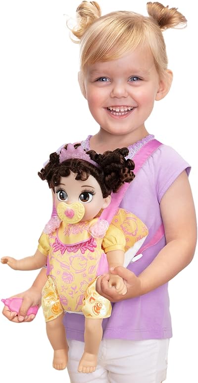 Disney Princess Belle Baby Doll with Carrier Set by Jakks Pacific