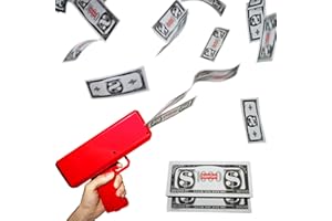 Willingfun Money Gun, Make it Rain Gun, Confetti Cannon, Money Gun Cash Shooter, Money Gun with 100 pcs Prop Money