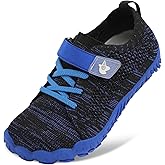 LeIsfIt Kids Girls Boys Shoes Wide Barefoot Shoes Kids Anti-Slip Sneakers Lightweight Hiking Sneakers for Toddler Little Big Kid