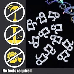 Acronde 100 PCS Christmas Light Clips Mini Gutter