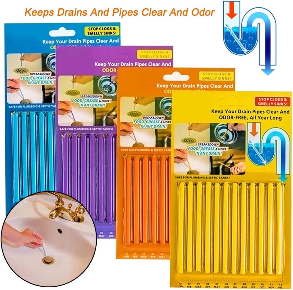 Drain Cleaner Sticks, WeyTy Rohrreinigungsstab Stoppe stinkende