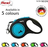 flexi Neon S Tape 5 m Black Neon Blue Retractable Dog Leash up to 15 kg view 5