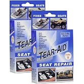 Tear-Aid Vinyl Seat Repair Kit, Type B Clear Patch for Vinyl and Vinyl-Coated Materials, Works On Cars, Motorcycles, Jetski, Boats &amp; More, Blue Box