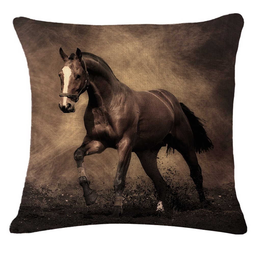 Decorazioni Per Interni C1 Bigboba Fodera Per Cuscino Decorativo Da Divano Motivo Cavallo Dimensioni 45 X 45 Cm In Tela Morbida 45 45cm Casa E Cucina Laaldeasanicolas Es