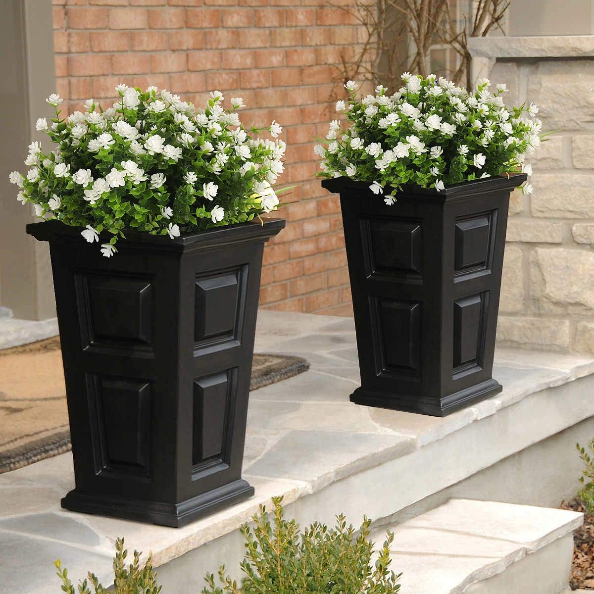 RECUTMS Artificial Flowers, Fake Outdoor UV Resistant Plants Artificial Lotus Flowers Eucalyptus Greenery Shrubs Bridal Wedding Bouquet for Home Garden Party Wedding Decoration 8 Bundles (White): Kitchen & Dining