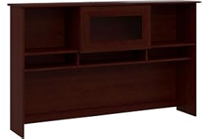 BUSH HOME Bush Furniture Cabot 60W Desk Hutch in Harvest Cherry