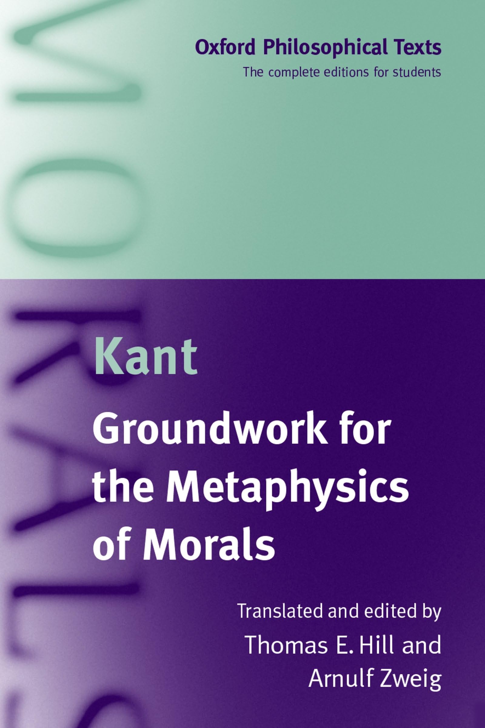 Groundwork F/Metaphysics Of Morals