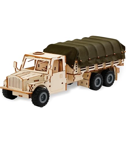 thumbnail image 2 of KWASVLYA 3D Wooden Puzzles Wine Truck Model Kits, Wooden Train Puzzles For Adults And Teens Educational Brain Teaser Assembly Model Gifts For Christmasbirthday 2 of 10