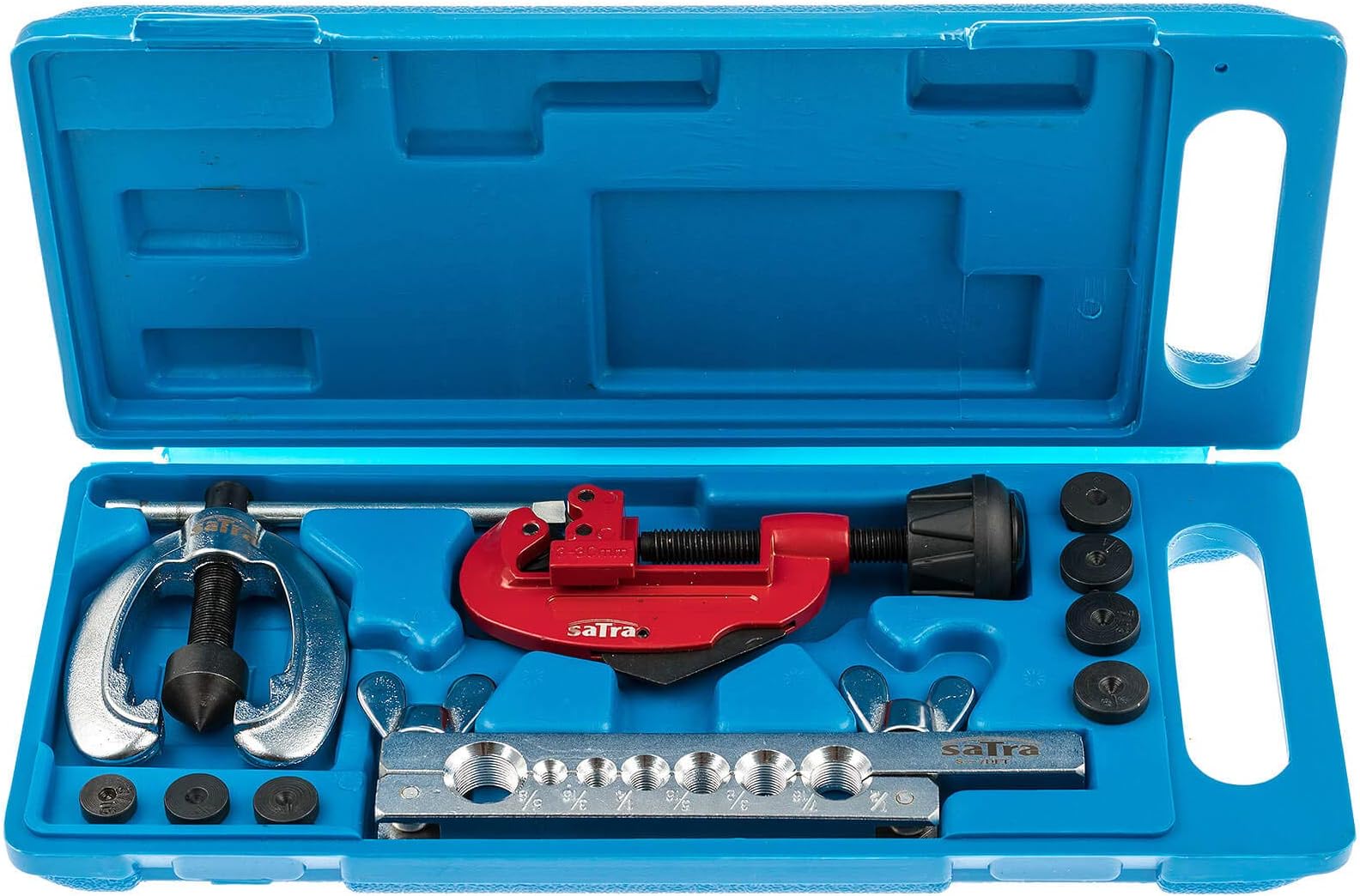 SATRA S-7DFT Flaring Tool Set for Car Brake Lines with Pipe Cutter