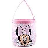 Disney Minnie Mouse Tote Bag for Kids | Collapsible Halloween Trick or Treat Bag, Candy Tote, and Reusable Easter Basket | Minnie Mouse Travel Tote, Shopping Bag, or Party Carryall | Ages 3+