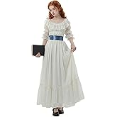 miccostumes Women's Regency Dress Empire Waist Dress Medieval Renaissance Costume Victorian Rococo Dress