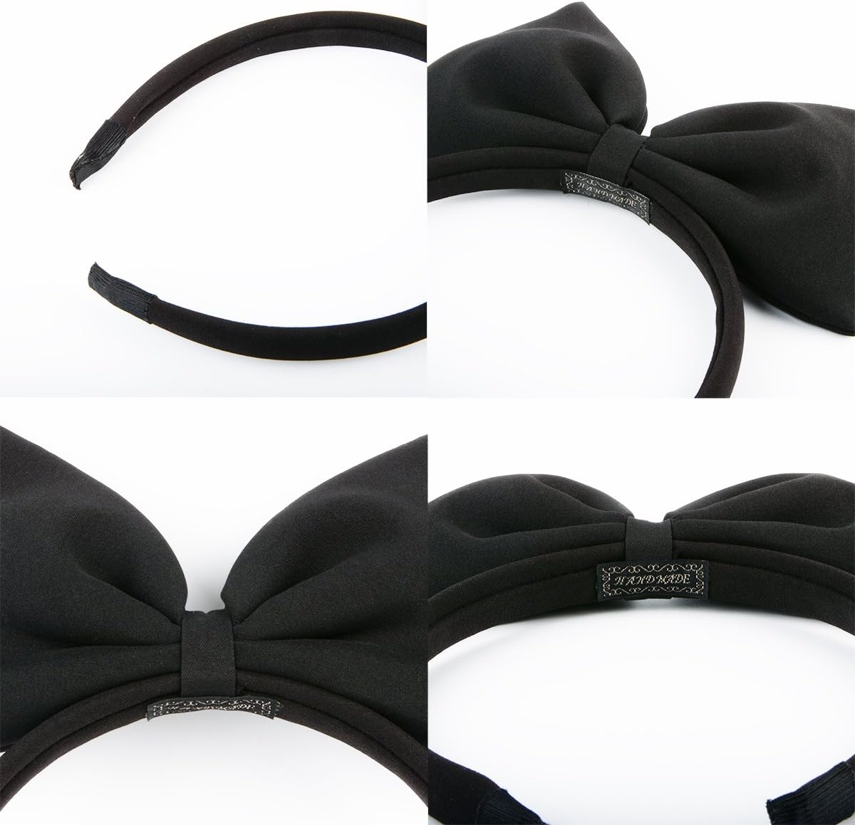 Hoshin Bow Headbands Headdress for Women and Girls Perfect Hair Accessories for Alice in Wonderland Cosplay (Black) - Image 4
