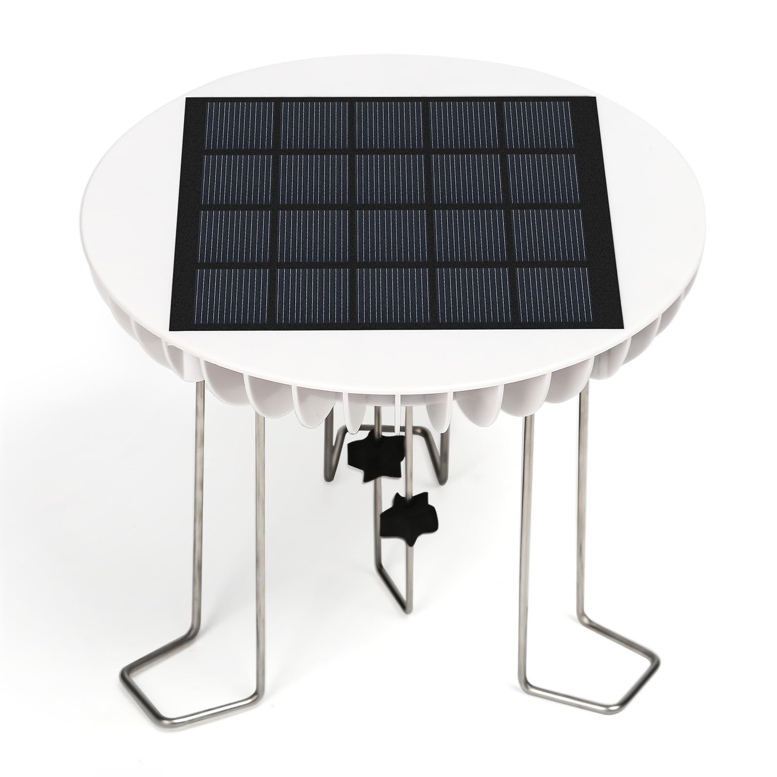 BuyWeek Solar Water Stirrer, Solar Garden Birdbaths Bird Bath with 1500mAh Solar Energy Moving Water Bird Bath Outdoor Bird Drinking Station for Lawn, Garden Attract Birds