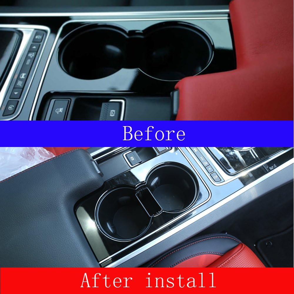 Interior Storage box Cup holder Tray F-Pace F pace XFL 2017, Black - Image 4