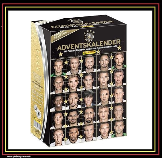 Fussball Adventskalender für Männer - National Mannschaft 'Limitierte Edition' Goldcard Edition