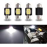 iBrightstar Newest 9-30V Extremely Bright DE3175 DE3021 Festoon LED Bulbs Error Free 1.25" 31mm for Interior Map Dome Lights 