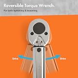 VonHaus Torque Wrench 1/2 Drive 30-210Nm 470mm Long Reach Case view 4