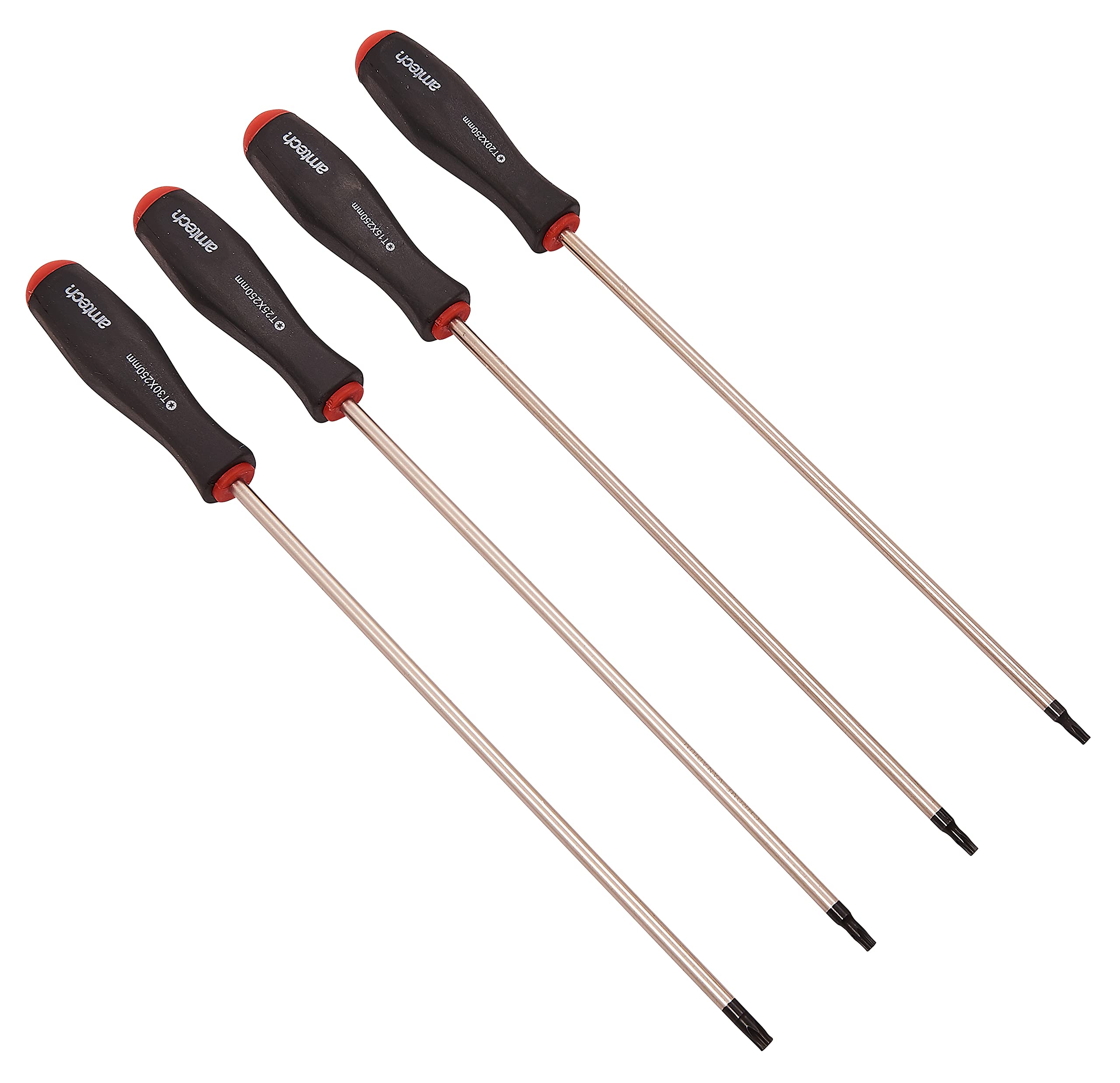 Amtech L0528 4 Piece Long Reach Torx Screwdriver Set