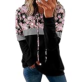 onlypuff Women's Pullover Hoodies Teen Girls Trendy Fall Fashion Tops Hooded Sweatshirts