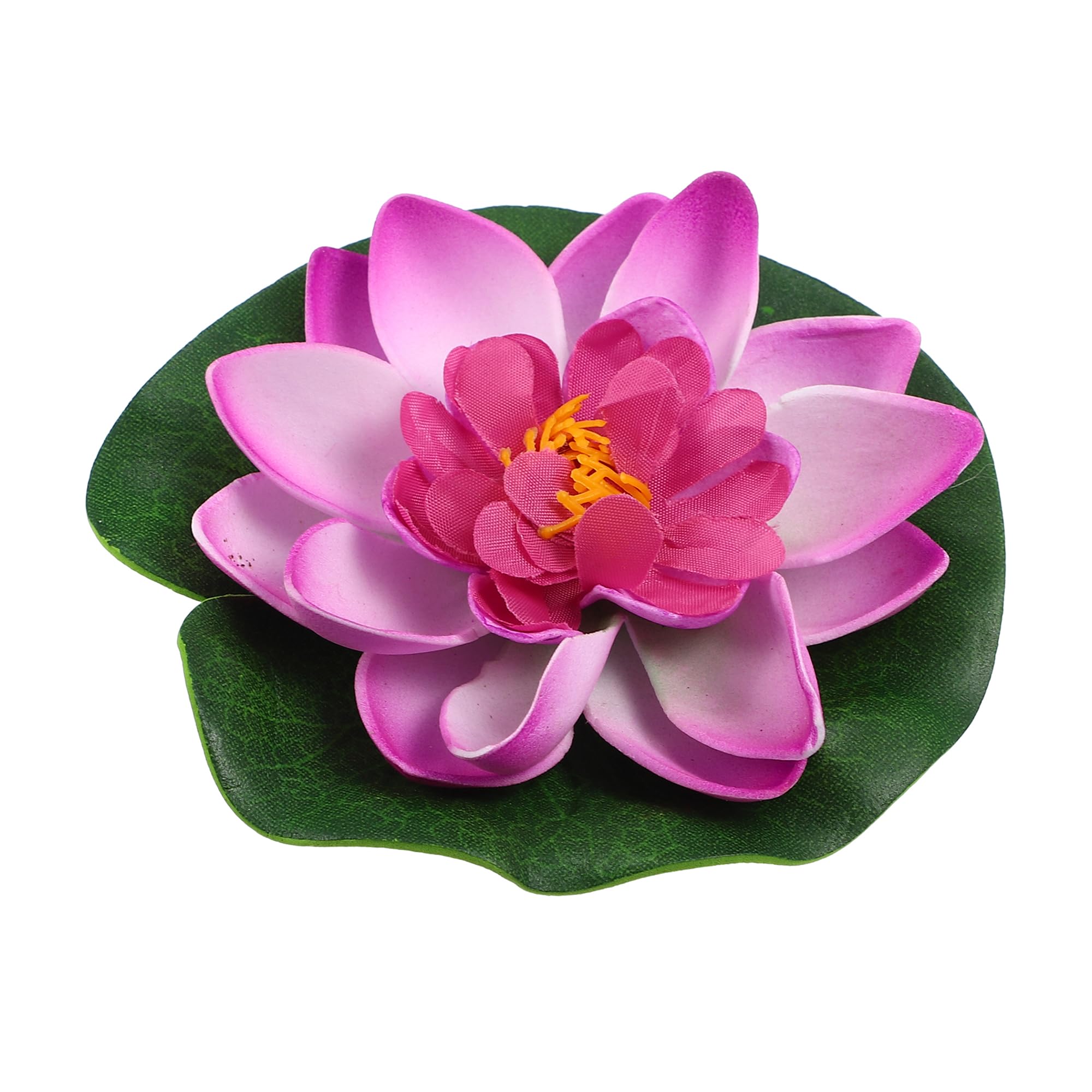 CAPASTEC Artificial Floating Lotus Flower, Artificial Lotus Flower for Garden Ponds Pool Decoration 3.94Inch (Purple)