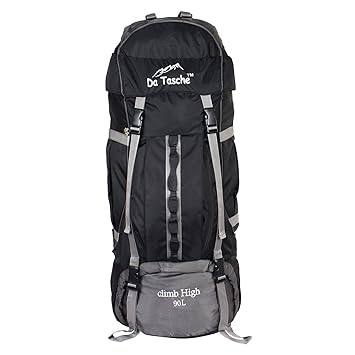 Da Tasche Climb High 90L Black Rucksack