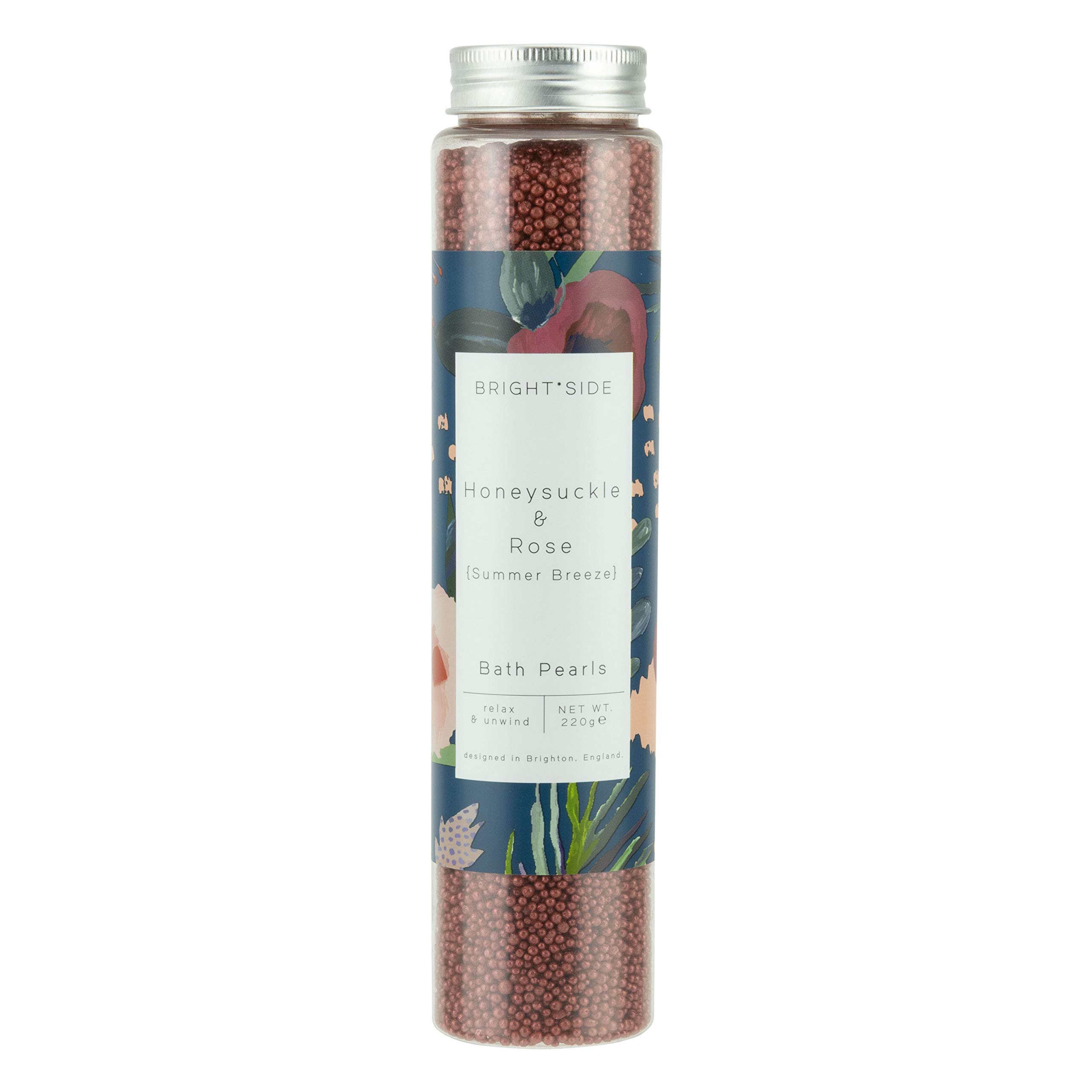 Paladone Summer Breeze Bath Pearls 220g, Honeysuckle and Rose Scented, Multicolor, PP6787TX