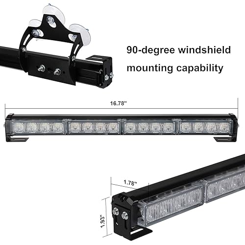 35 Inch 32 Leds Traffic Advisor Strobe Blue White Light Bar - View #10