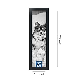 ArtToFrames 7x26 Inch Black Picture Frame, This