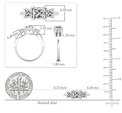 Dazzlingrock Collection Princess Lab Created White