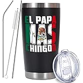 EchoMaven Regalos Para Papa, Regalos Para El DíA Del Padre, Mexican Dad Father's Day Gifts, Mexican Christmas Birthday Gifts, Spanish Dad Present Ideas - 20oz Stainless Steel Insulated Tumbler
